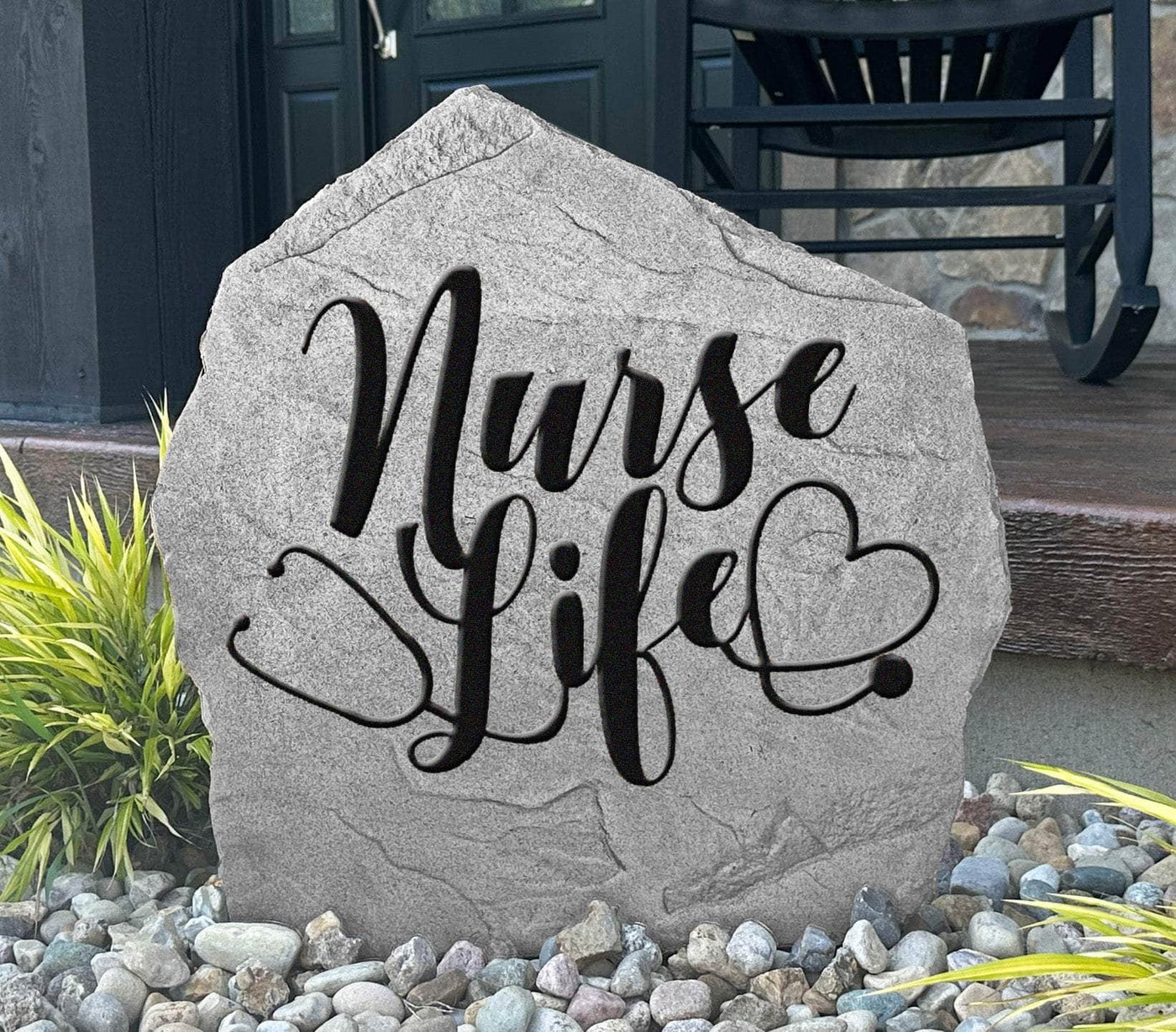 Personalized Nurse Life rock gift for nurse appreciation