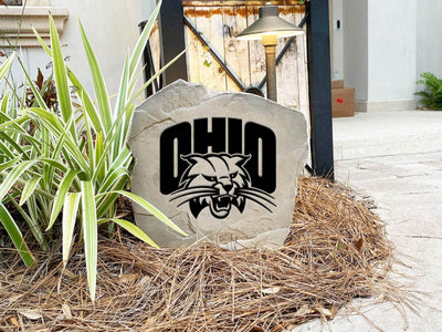 Custom Ohio University stone with official school logo.