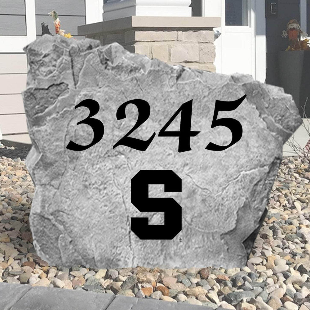 Officially licensed Syracuse Orange address plaque crafted from durable concrete, combining elegant home identification with lasting university pride.