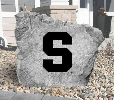 Engraved Syracuse logo stone for outdoor display