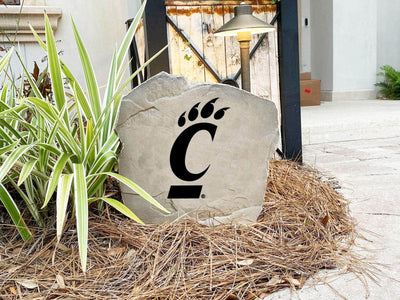 Custom stone marker with University of Cincinnati logo engraving