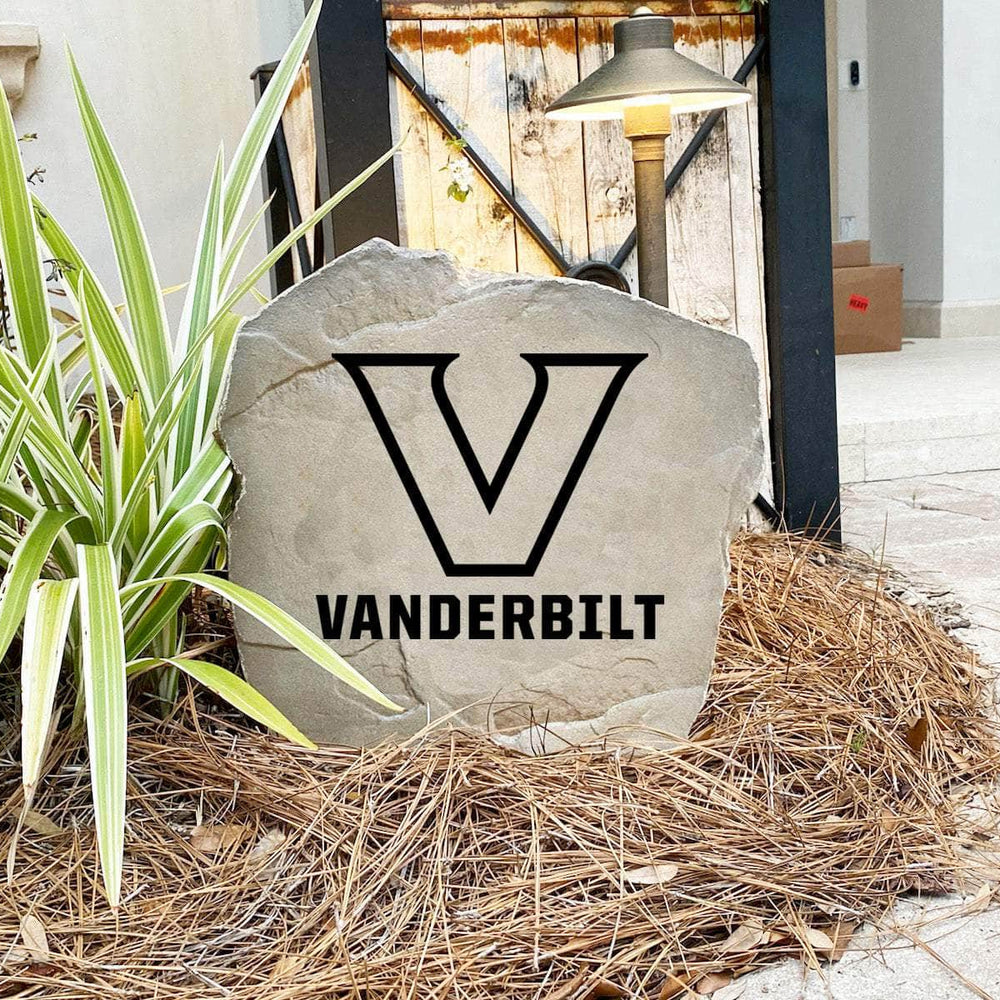 Handcrafted in the USA, this Vanderbilt University Logo Stone features deep precision engraving and weather-resistant construction. Available in Sandstone and Greystone finishes for lasting outdoor beauty.
