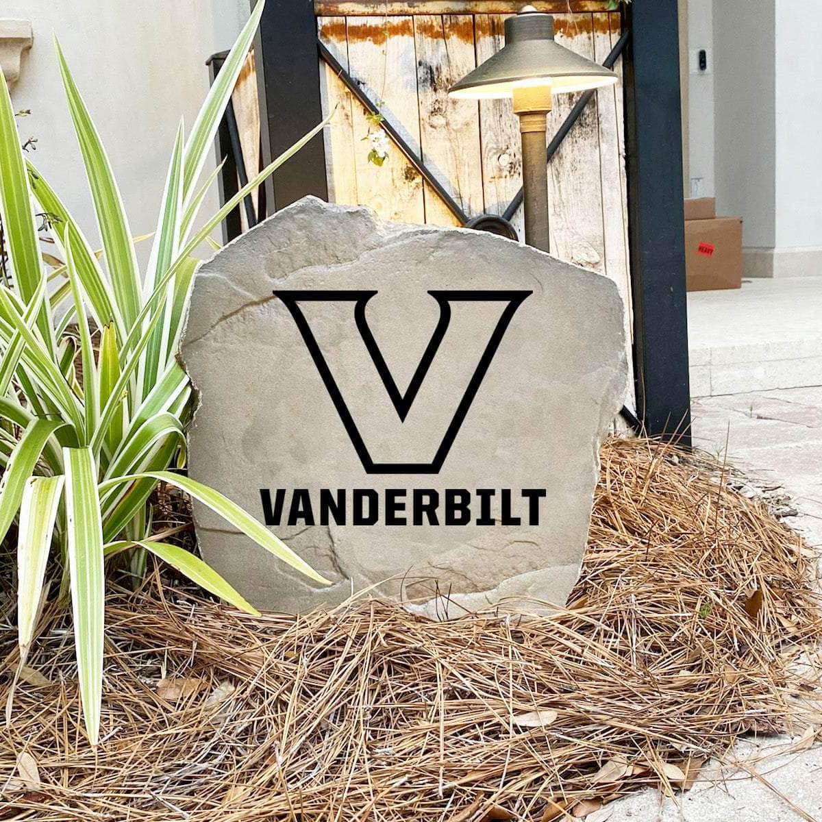 Handcrafted in the USA, this Vanderbilt University Logo Stone features deep precision engraving and weather-resistant construction. Available in Sandstone and Greystone finishes for lasting outdoor beauty.