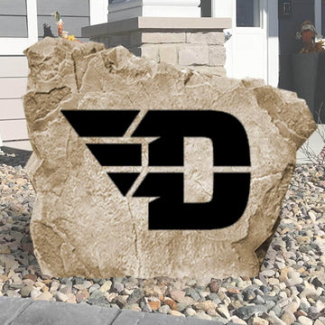 Officially licensed University of Dayton logo stone crafted to showcase Flyers pride in front yards, gardens, patios, and outdoor gathering spaces.