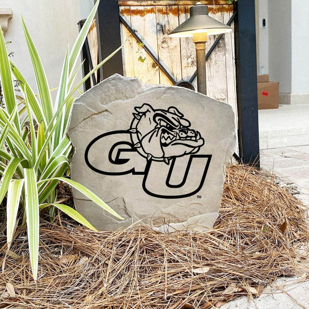 Gonzaga University outdoor logo marker designed to celebrate Bulldogs tradition while enhancing flower beds, walkways, front yards, and backyard gathering spaces.