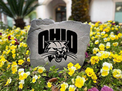 Ohio Bobcats engraved stone for alumni and fans