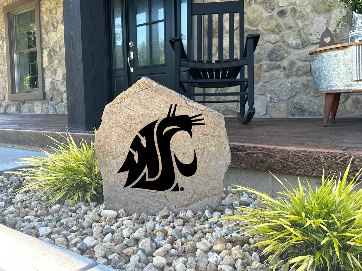 Washington State University decorative stone for front yard or garden