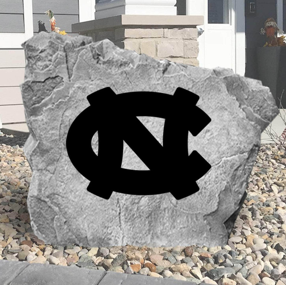 Celebrate your favorite college team with a University of North Carolina Logo Stone showcasing officially licensed Tar Heels artwork. Perfect for flower beds, outdoor living spaces, porches, and landscaped yards.