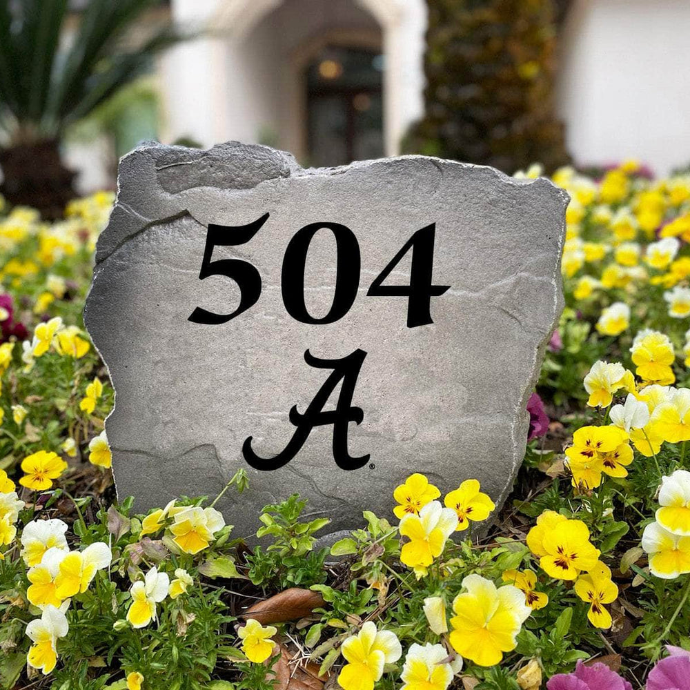 Weather-resistant University of Alabama outdoor address monument personalized for your residence with lasting craftsmanship and team spirit.
