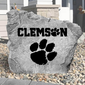 centerpiece for gardens, patios, and landscaped entryways.
Clemson Tigers concrete logo plaque crafted from durable concrete, showcasing school pride with premium outdoor craftsmanship and timeless appeal.