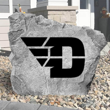 University of Dayton Flyers concrete logo plaque designed to create a bold collegiate statement in residential landscaping and outdoor décor.