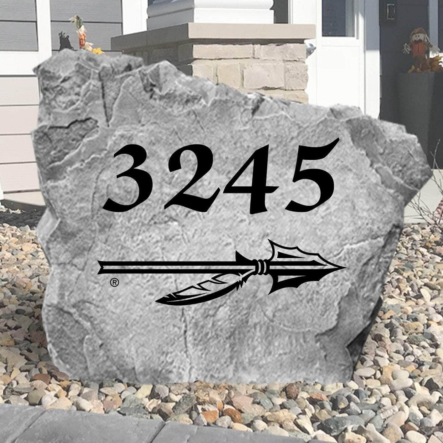 Officially licensed Florida State Seminoles address plaque crafted from durable concrete, combining elegant home identification with lasting school pride.