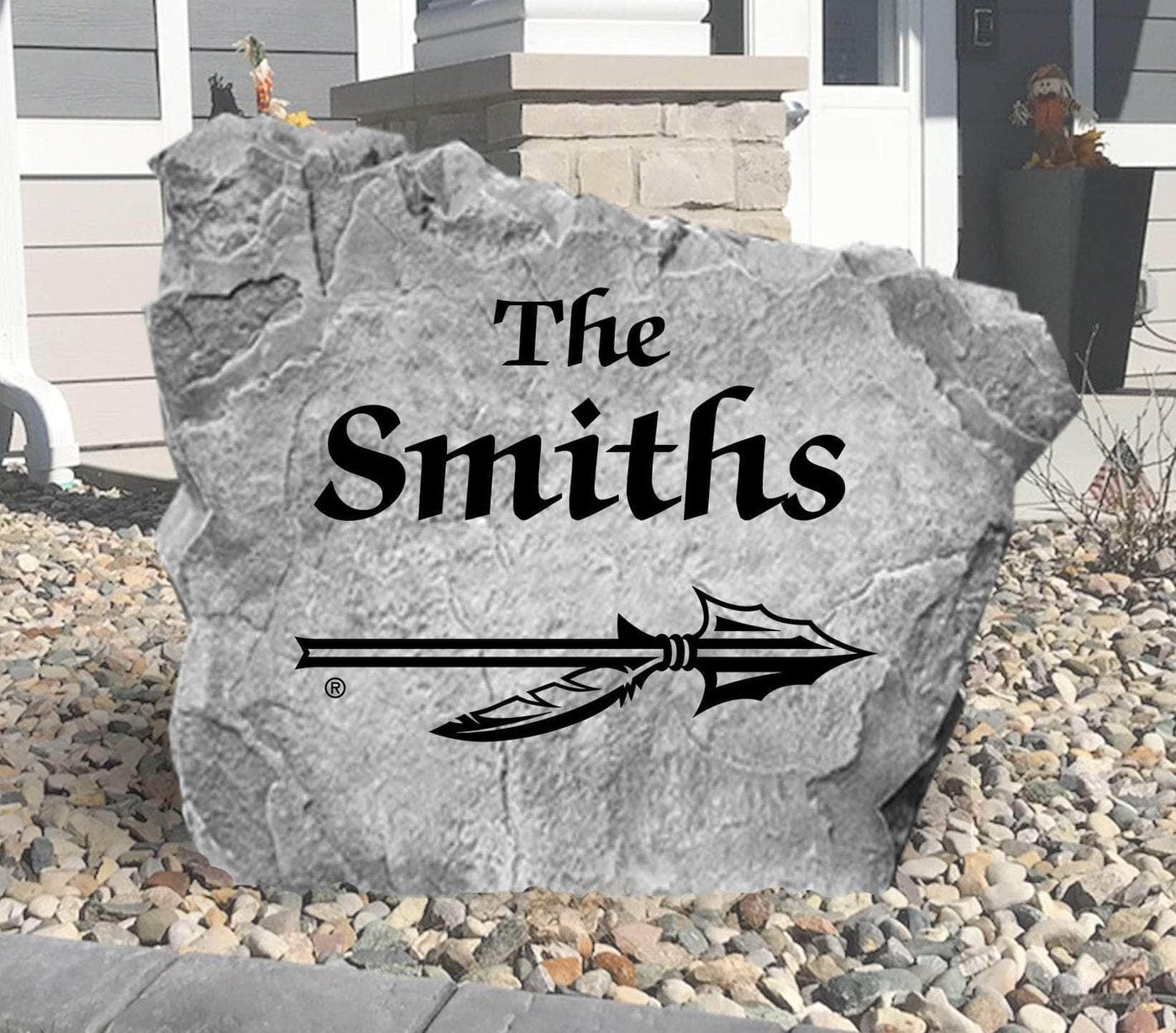 Custom FSU name rock for home landscaping décor