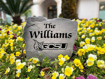 Personalized Georgia College stone featuring last name.