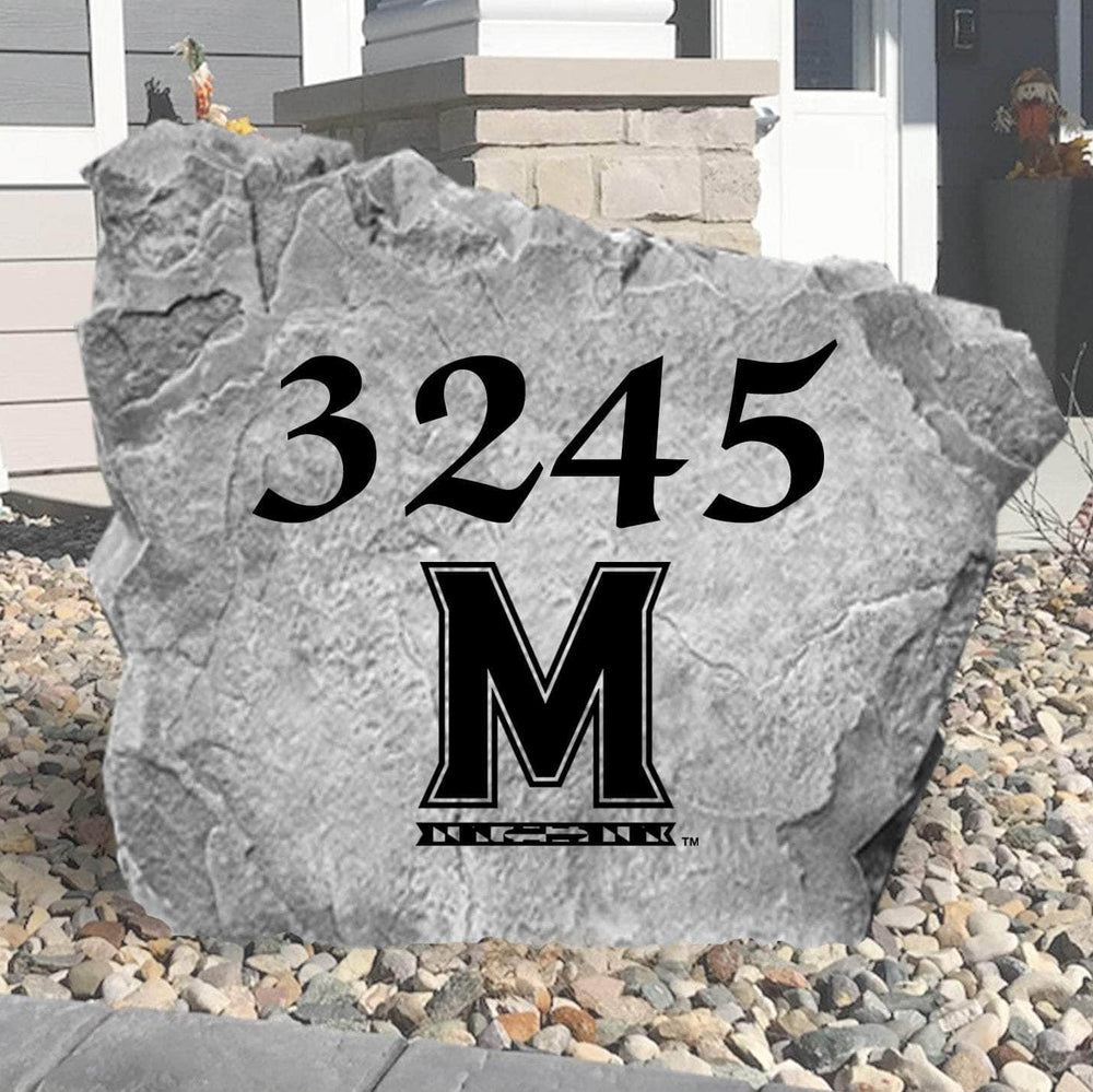 Officially licensed Maryland Terrapins address stone designed to combine school pride with clear, elegant home identification in any landscape.