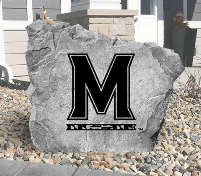 Engraved Maryland logo stone, ideal as a unique outdoor sign or gift.