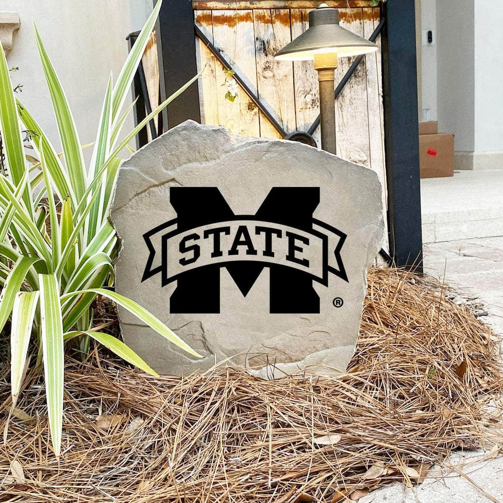 Mississippi State University outdoor logo marker designed to honor Bulldogs tradition while creating a bold focal point in any residential landscape.