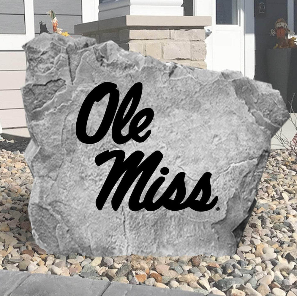 Display your Rebels spirit with a handcrafted Ole Miss Logo Stone designed to become the centerpiece of your landscape. Perfect for flower beds, outdoor living spaces, porches, tailgating areas, and fan caves.