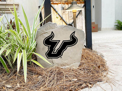 University of South Florida logo engraved on durable stone for landscaping