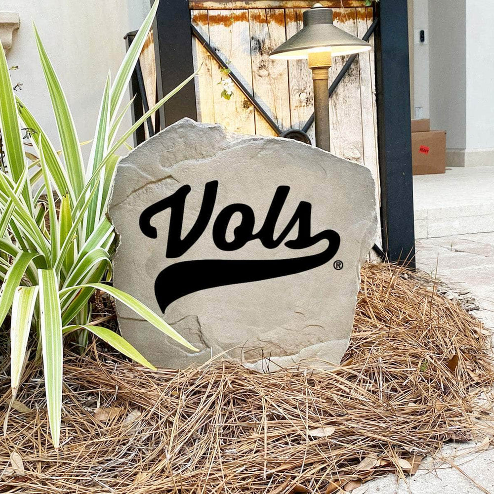 Handcrafted in the USA, this University of Tennessee Vols Logo Stone features deep precision engraving and weather-resistant construction. Available in Sandstone and Greystone finishes for lasting outdoor beauty.