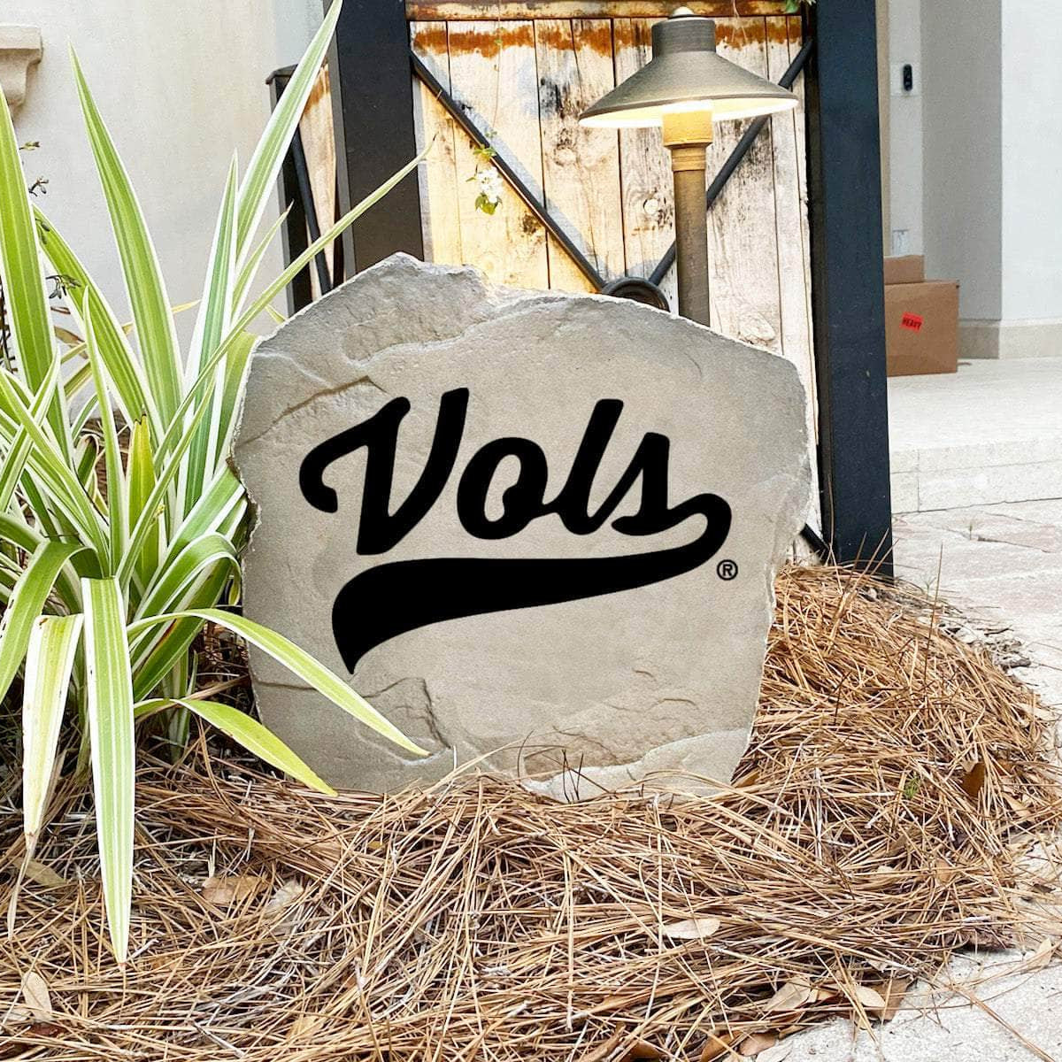 Handcrafted in the USA, this University of Tennessee Vols Logo Stone features deep precision engraving and weather-resistant construction. Available in Sandstone and Greystone finishes for lasting outdoor beauty.