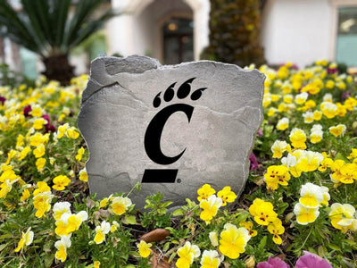 University of Cincinnati logo stone for garden or landscaping

