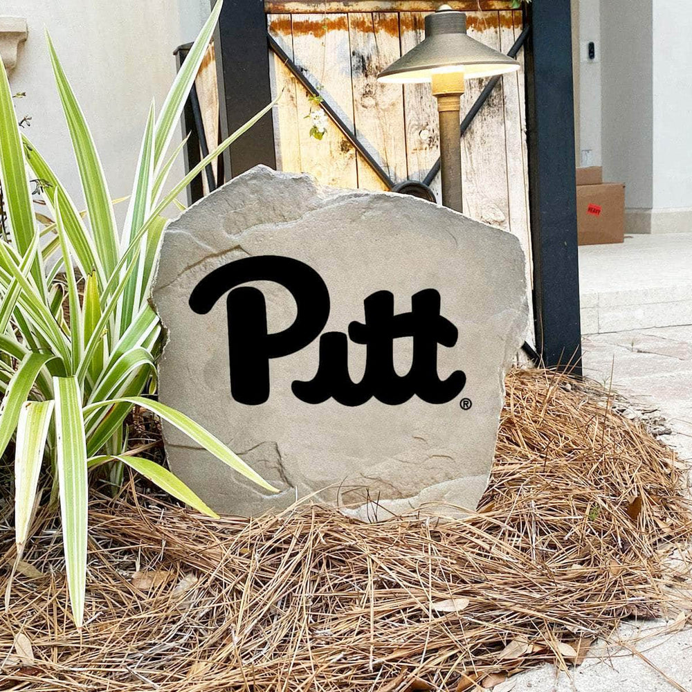 Handcrafted in the USA, this University of Pittsburgh Logo Stone features deep precision engraving and weather-resistant construction. Available in Sandstone and Greystone finishes for lasting outdoor beauty.