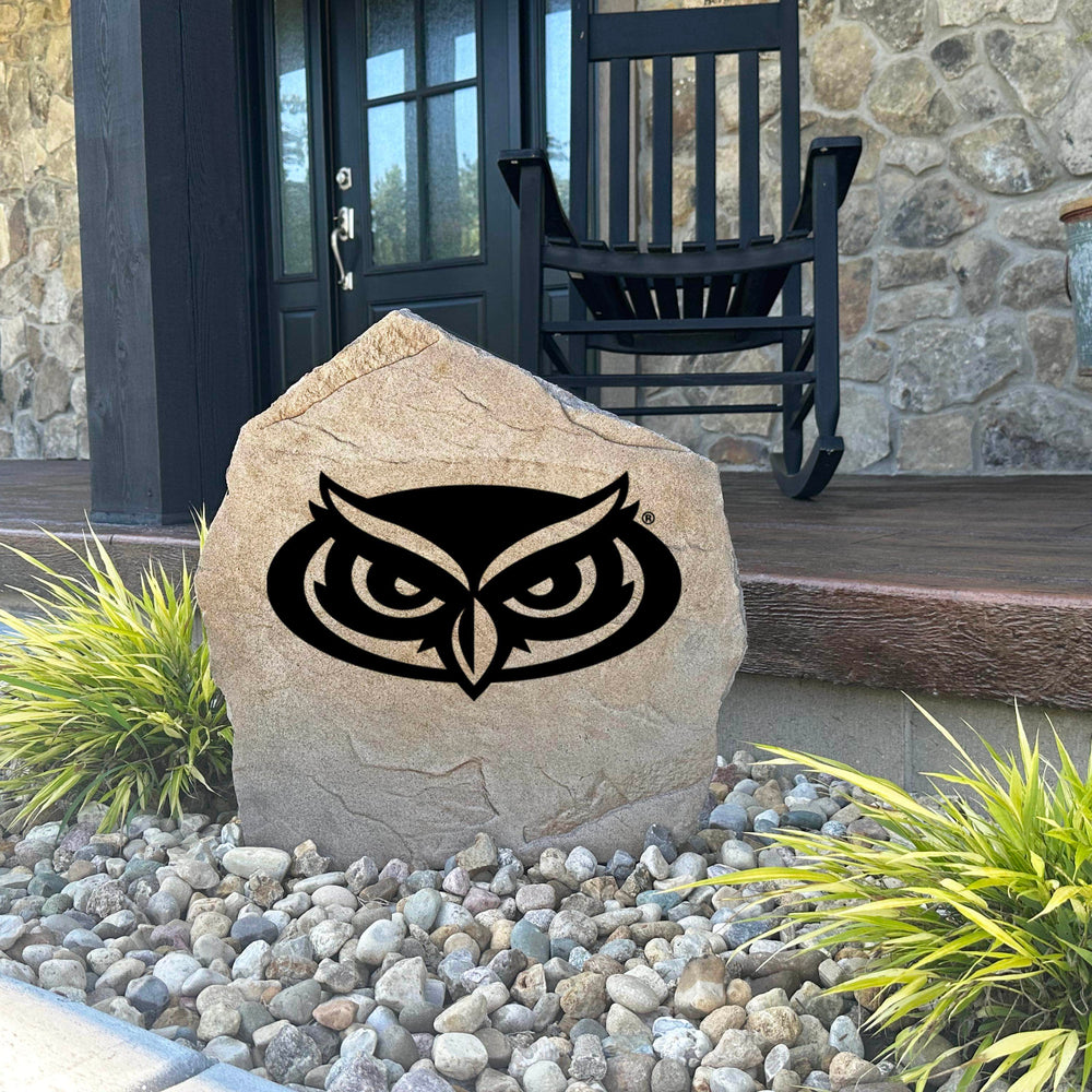 Weather-resistant Florida Atlantic Owls landscape stone displaying the official university logo, creating a lasting tribute for alumni, students, and devoted fans.