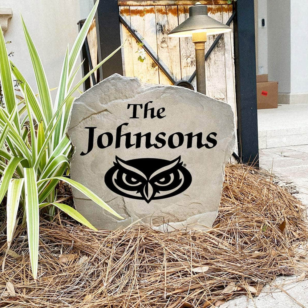 Custom Florida Atlantic University name marker designed to celebrate Owls pride while enhancing gardens, patios, walkways, and welcoming entryways.