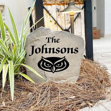 Custom Florida Atlantic University name marker designed to celebrate Owls pride while enhancing gardens, patios, walkways, and welcoming entryways.