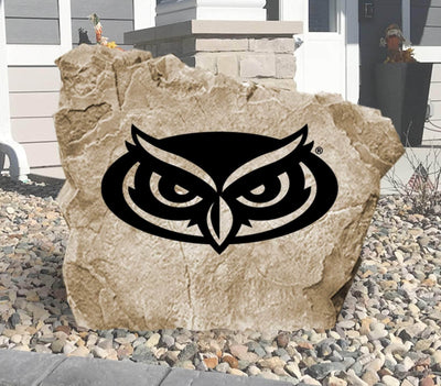 Florida Atlantic University logo stone engraved for outdoor display
