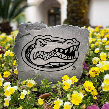 Premium University of Florida garden monument featuring precision engraving that brings authentic Gators spirit to any residential outdoor setting.