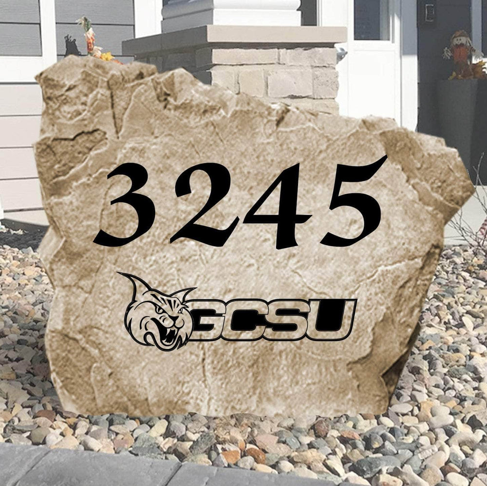 Officially licensed Tennessee State University logo stone featuring the renowned Tigers emblem, perfect for enhancing gardens, patios, and front yard landscapes.