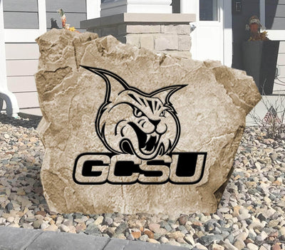Georgia College stone engraved with official logo.