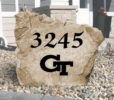 Georgia Tech address stone for home landscaping decor