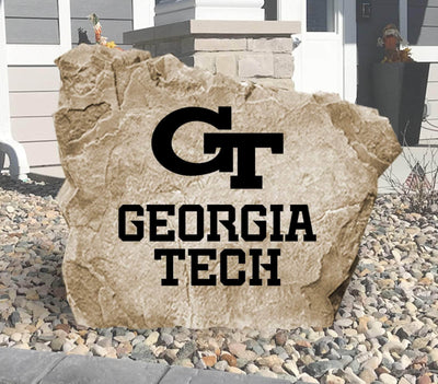 Georgia Tech logo stone for home landscaping and decor