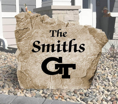 Georgia Tech name stone with engraved family or custom text