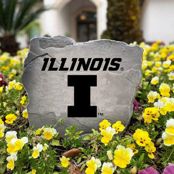 University of Illinois collegiate logo stone designed for front yards, patios, and flower beds, creating a bold display of Illini pride.