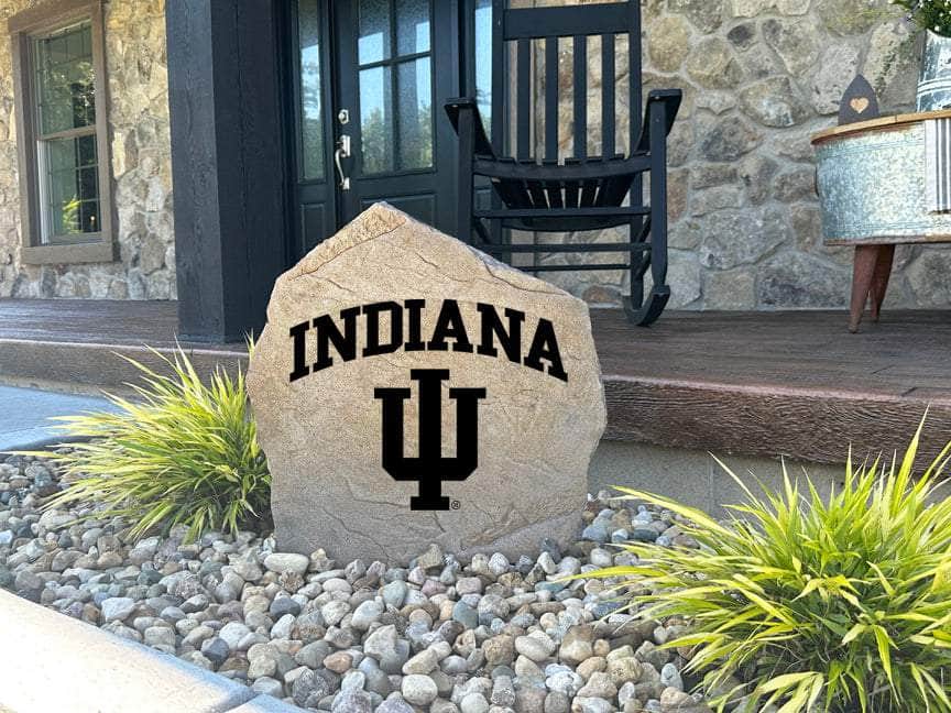 Indiana University outdoor rock for porch or yard