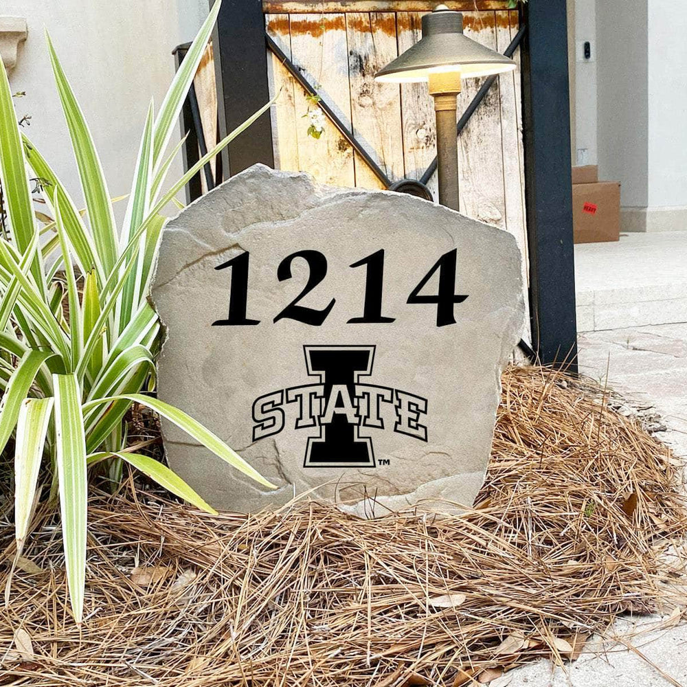 Custom Iowa State University house number marker designed to enhance curb appeal while showcasing your passion for the Cyclones.