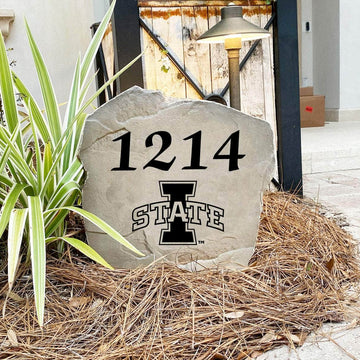 Custom Iowa State University house number marker designed to enhance curb appeal while showcasing your passion for the Cyclones.