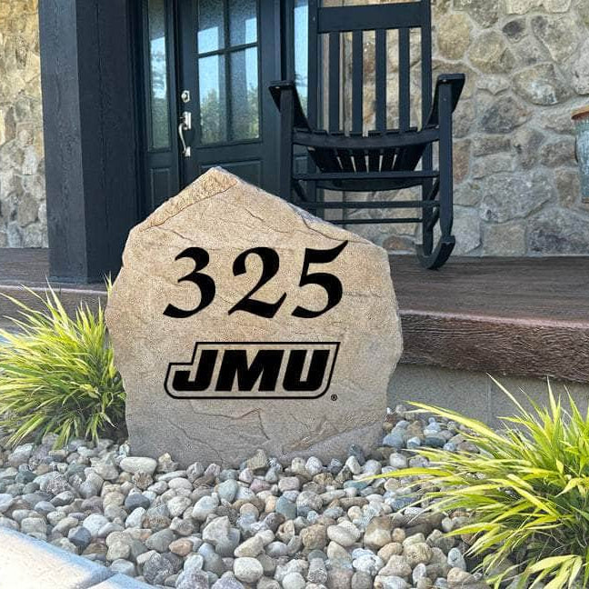 Decorative Virginia Cavaliers garden stone featuring the official university logo permanently engraved into durable stone. An eye-catching addition to patios, fan spaces, outdoor kitchens, and landscape borders.
