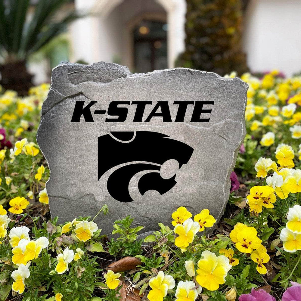 Officially licensed Kansas State Wildcats Logo Stone handcrafted in the USA with detailed team engraving and weather-resistant durability. This decorative garden stone enhances outdoor spaces with lasting beauty and collegiate spirit.