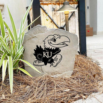 Handcrafted in the USA, this University of Kansas Logo Stone features deep precision engraving and weather-resistant construction. Available in Sandstone and Greystone finishes for lasting outdoor beauty.