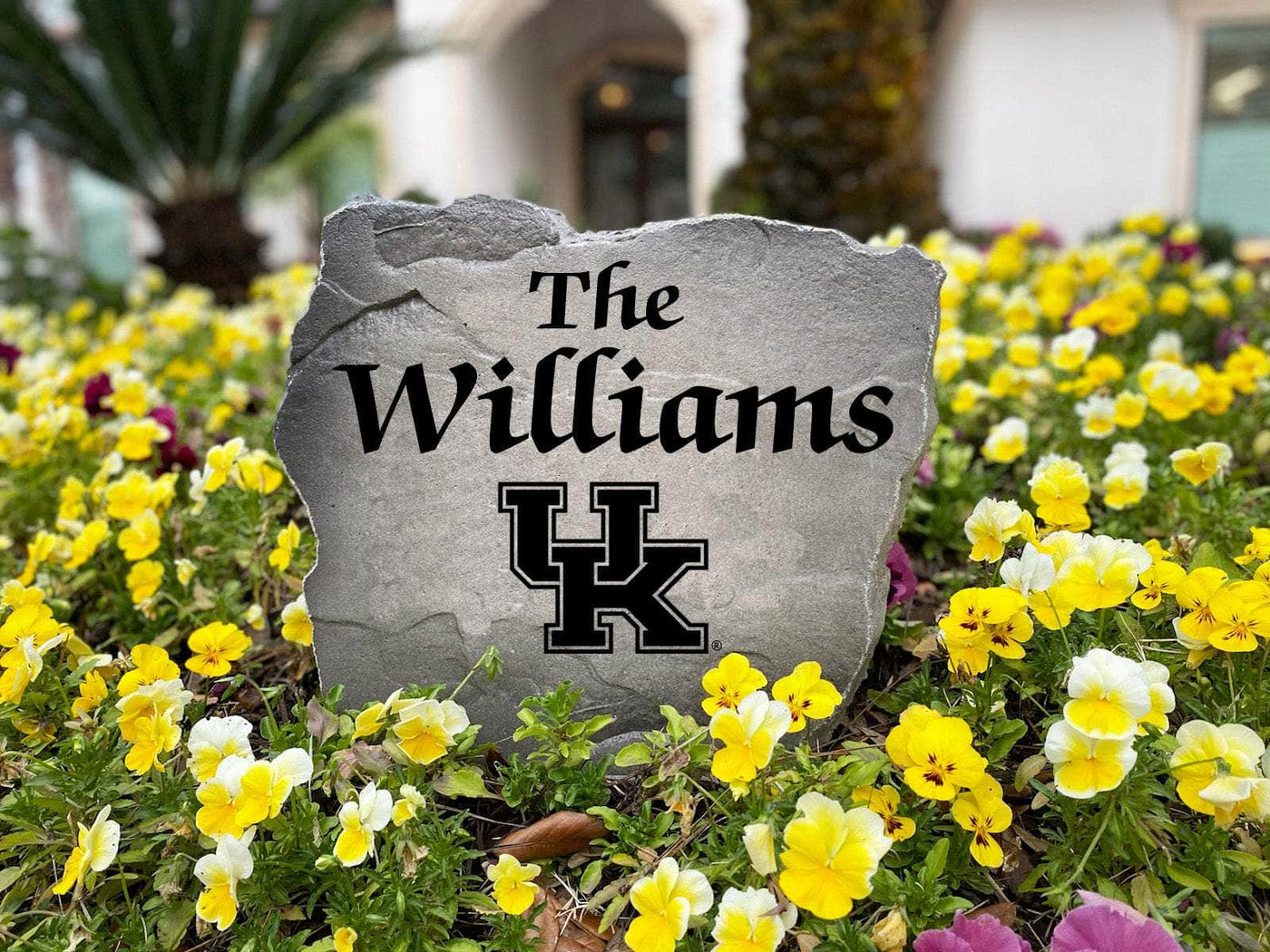University of Kentucky gift stone with engraved family name
