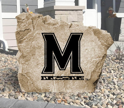Personalized University of Maryland logo rock for outdoor decor and gifting.