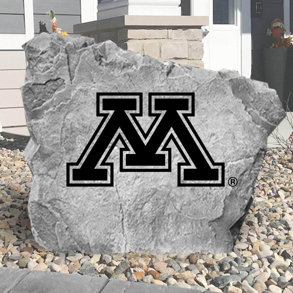 Minnesota Golden Gophers concrete logo plaque crafted to showcase school pride in gardens, patios, front entrances, and backyard entertaining areas.