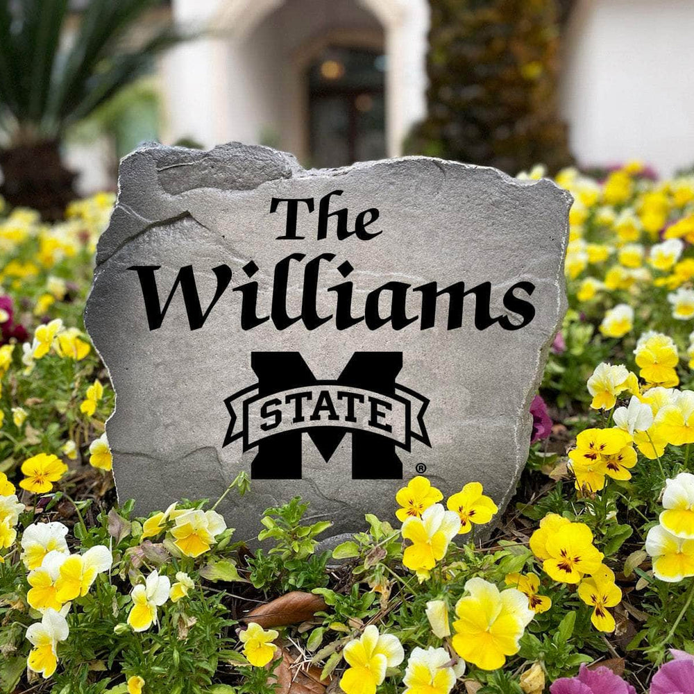 Premium Mississippi State Bulldogs name monument combining elegant craftsmanship with custom engraving to create a lasting outdoor focal point.