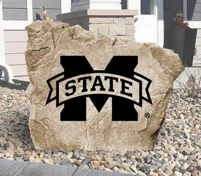 Mississippi State University logo stone for outdoor landscaping