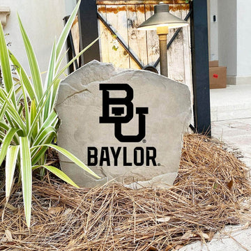 Engraved Baylor University Logo Stone featuring the classic Baylor Bears logo, bringing collegiate pride and timeless style to front yard landscapes, walkways, and outdoor living spaces.